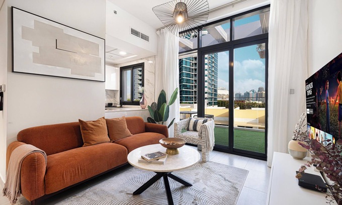 Jumeirah Village Circle Apartment | Relaxing & Bright 1BR in JVC