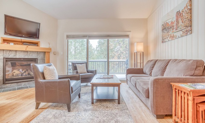 Century West Condo | Resort living, 2 Bedroom Condo with Balcony Views, Community Pool & Hot Tub!
