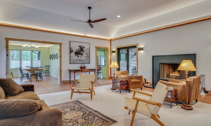 Keene House | Riverfront Hideaway in Keene: Walk to Town!