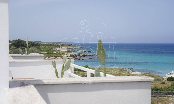 Salento Peninsula Bed & Breakfast | Room in B&B - B&B Balconi Sul Mare Standard Room With Balcony Overlooking the sea "la Staffa"