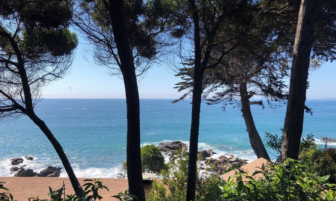 Concon Bed & Breakfast | Room with private bathroom in a house with excellent ocean view, steps from the beach.