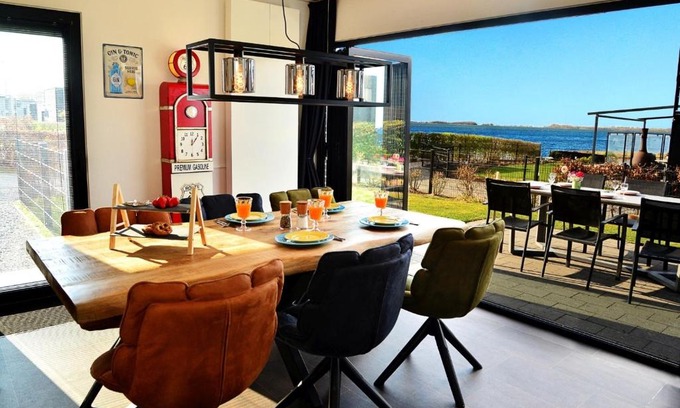 Hulshorst House | Royale Cube mit Dachterrasse Meerblick und Strand