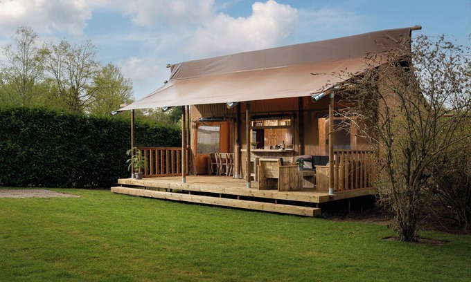 Zuna Resort | Safari tent 'the bartenter' with private sanitary facilities | 5 pers.