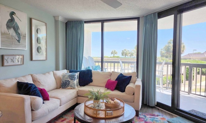 Litchfield by the Sea Condo | Sandpiper CRC1B - Beautiful Condo, Private Stairs to Pool