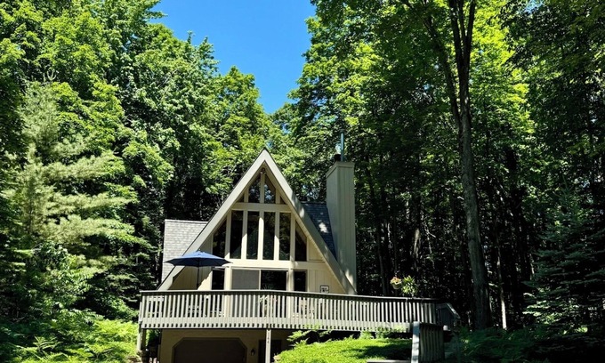 Harbor Springs Ski Chalet | Scenic A-frame close to Harbor Springs, Petoskey, golf, beaches and more!