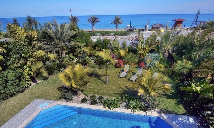 Latchi Villa | Seafront 3 bedroom villa Medea with private pool and garden.