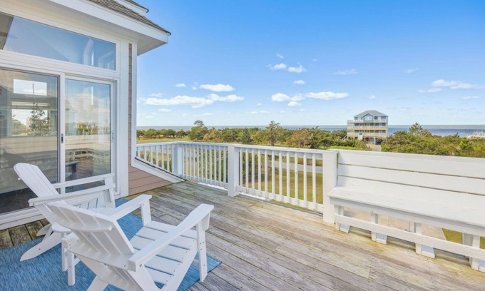 Wind Over Waves House | Semi-Soundfront Dog Friendly w/Pool, Hot Tub, Elevator, Community Boat Ramp