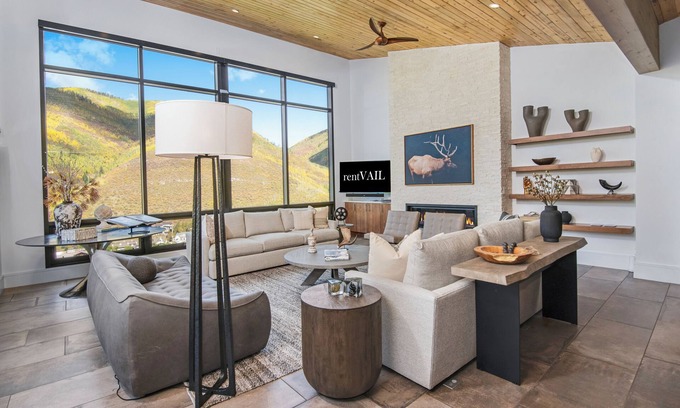 Highland Meadows House | Sequoia Chalet – 5BR Vail Retreat with summer AC in Primary Bedroom, Hot Tub, Me