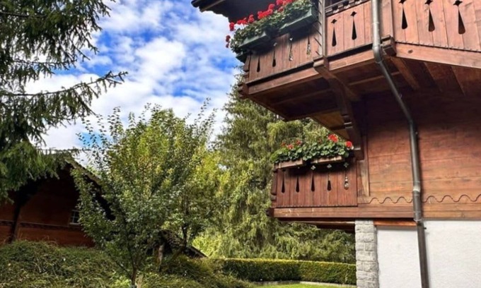 Gstaad Apartment | Serene Chalet With Shared Pool and Spa