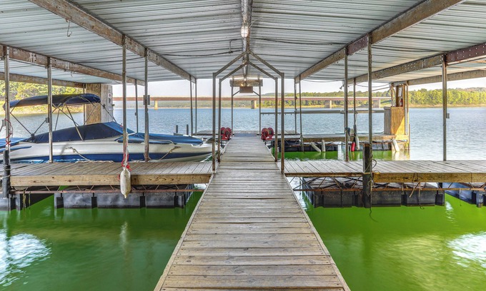 Greers Ferry Apartment | Shared Dock & Yard: Greers Ferry Lake Home!