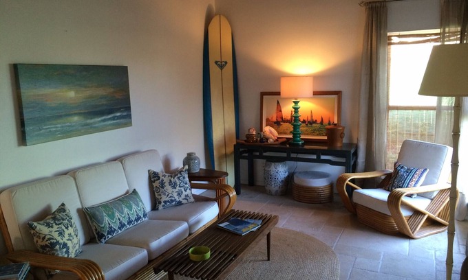 Silver Strand House | Skip To the Beach!, Sunny and Bright, Sunset Magazine Styling, new Gas fire-pit