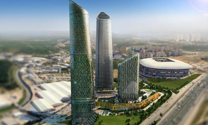 Uludag Apartment | Skyland Luxury Tower Istanbul 1+1 with Terrace