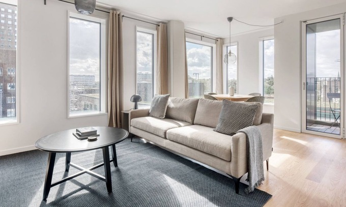 Vesterbro Apartment | Sleek Carlsberg Byen 2BR w/ Courtyard, near Enghave Pl., by Blueground