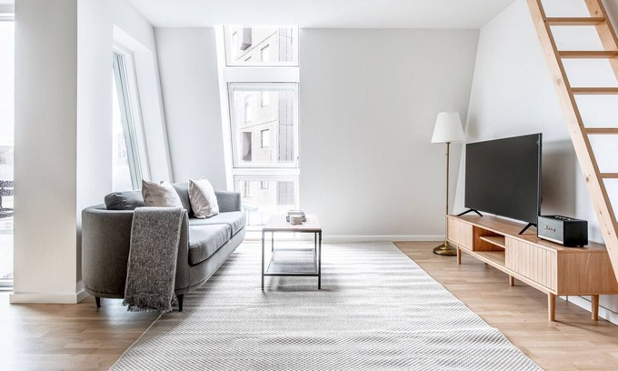 Frederiksberg Apartment | Sleek Valby 2BR w/ W/D, Office & Storage, nr Spinderiet, by Blueground