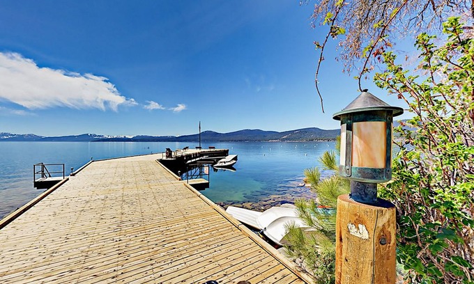 Brockway Apartment | Slice of Paradise 4BR Brockway Springs w/ Dock & Lakefront Hot Springs Pool