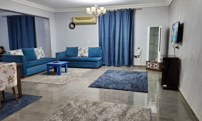 6th of October City Apartment | Spacious 3-bedroom apartment with WiFi, AC near mall of Arabia