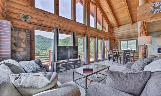 Eden House | Spacious Hilltop Cabin with Deck and Scenic Views!