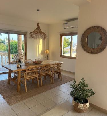 Peyia Town Villa | Stay and Nest Casa Alba Modern Boho Villa with private Pool near to Sea, Paphos
