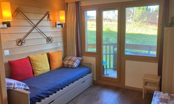 Avoriaz Apartment | Studio cabine Quartier Falaise - Balcon Sud-Ouest, 4 pers., Près des remontées et commerces - FR-1-634-34