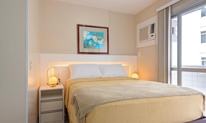 Centro Apartment | Studio com vista para o mar no centro de Guarapari com Wifi