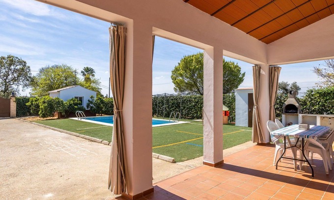 Sanlucar la Mayor House | Stunning private villa for 6 guests with private pool, WIFI, A/C, TV, patio and pets allowed