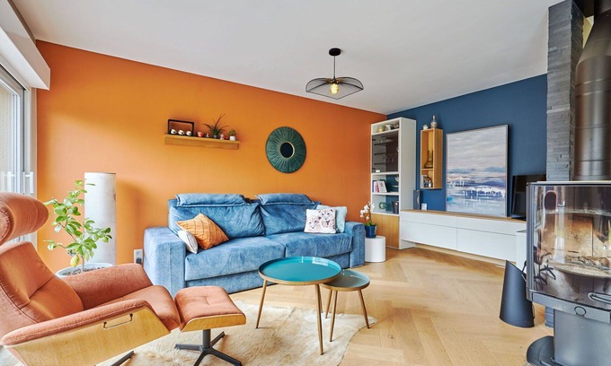 Portbail House | Stunning private villa for 2 guests with WIFI, terrace and pets allowed