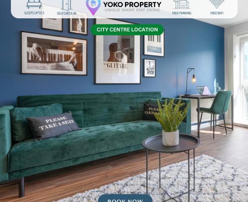 Coventry Apartment | Stylish Apartment - Walking Distance to the City Centre - Free Parking, Fast Wi-Fi and SmartTV with Netflix by Yoko Property