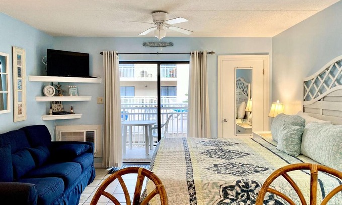 Orange Beach House | Sugar Beach 122 by ALBVR - Nice Studio condo with new sofa, AC and 32 inch Smart TV