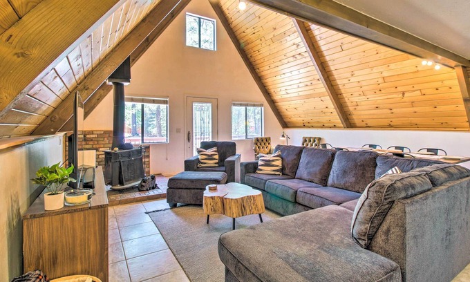 Pinetop Cottage | Sun-dappled Pinetop A-frame: Hike, Golf & More!