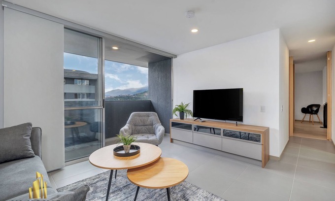 Santa Fe Apartment | Sunlit Haven - Charming Balcony - Urbanity 2106