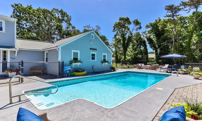 Dennis Port House | Sunny Rays: Where Poolside Bliss Meets Ocean Breeze!"
