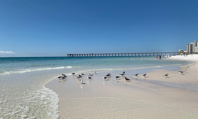 Navarre Beach Condo | Sunset Harbor Villas 312 /Steps to the Beach