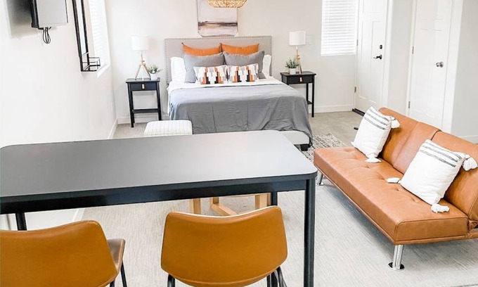 American Fork House | Sunshine Travelers Minimalist Getaway Suite in American Fork