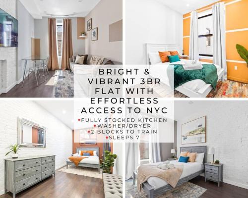 Harlem Apartment | SWJ 3rd - Sleeps 7,Close to LGA,Times Sq in 25 min