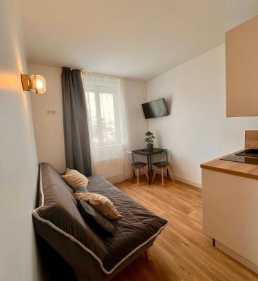 Bourges Apartment | T2 4 pers face gare SNCF Appart Hotel le Cygne D3