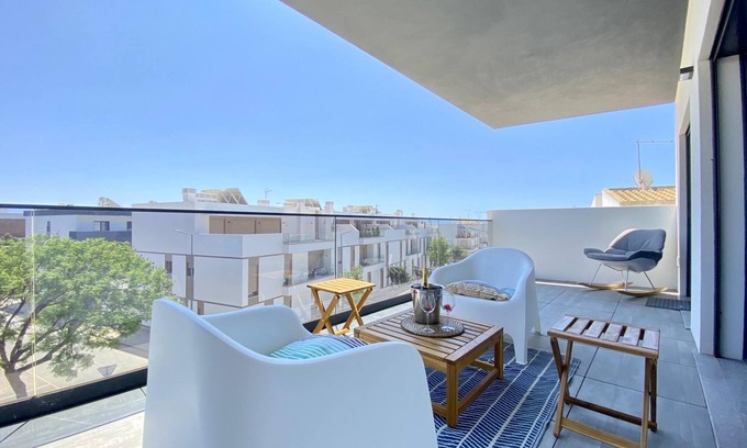 Conceicao e Cabanas de Tavira Apartment | Tavira Grand Balcony With Pool by Homing
