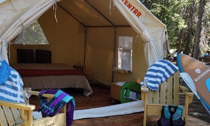 Tahoe Vista RV Rental | Tentrr Signature Site - Tahoe Vista Forest - Ceder Camp Site