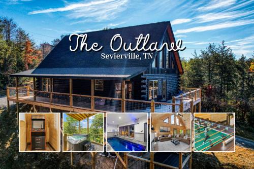 Sevierville House | The Outlaw - The Ultimate Cabin with Pool, Hot Tub & Games!