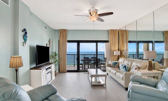 Orange Beach Condo | The Palms 1014 | Spacious 2 bedroom OBA beach front condo!