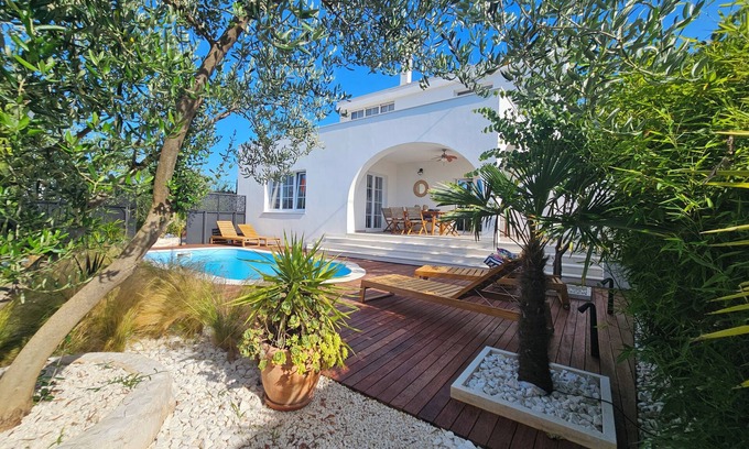 Arbanija Villa | The Three Flowers Pool House