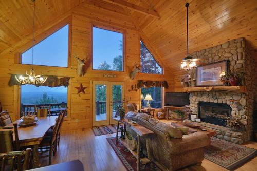 Blue Ridge House | The View - Breathtaking Mountain Views, Firepit, Game Room & Hot Tub!