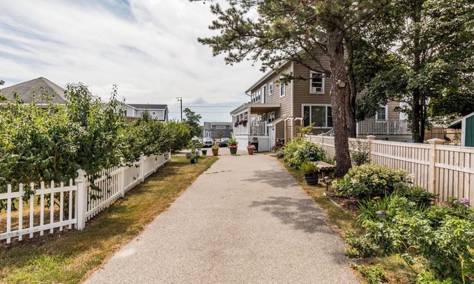 Camp Ellis Apartment | This one bedroom attached unit is three houses from the beach, with ocean views from the bedroom