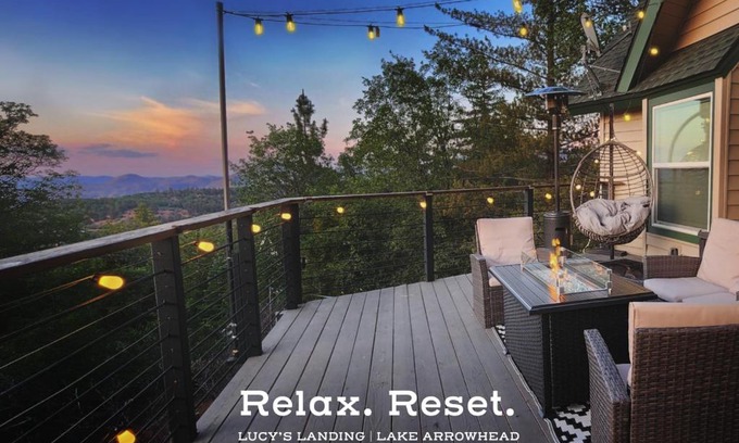 Lake Arrowhead House | Treetop A-frame Cabin, Family Friendly with Hot Tub