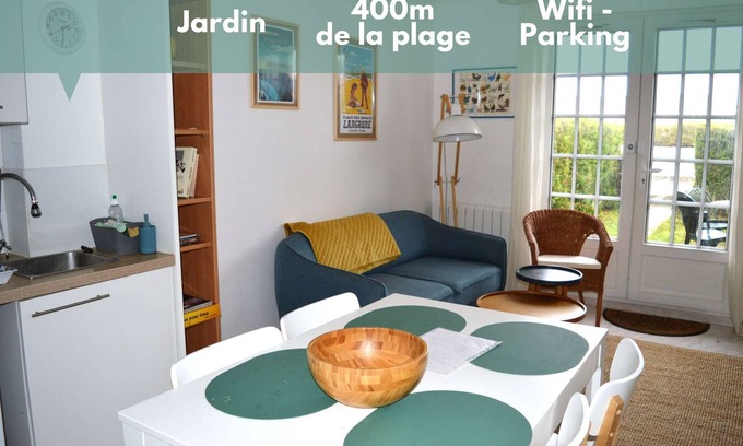 Courseulles-sur-Mer House | Triplex with garden - wifi - 400m from the beach