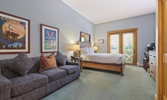 Copper Mountain Village Apartment | Tucker Mountain Hotel Style Room with 1 Bed #107A by RedAwning