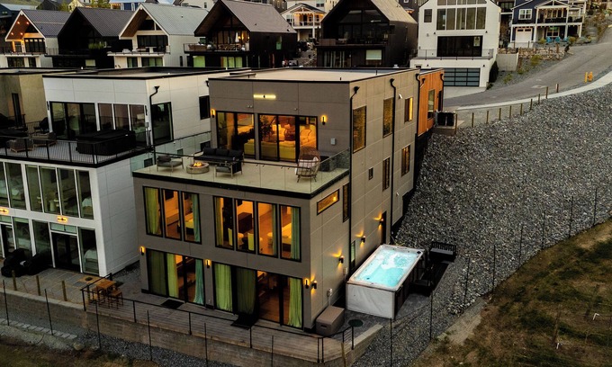 Chelan Villa | Ultra Luxury Chelan Lake House w/Sauna, Steam Room, Cold Plunge, and Hot Tub