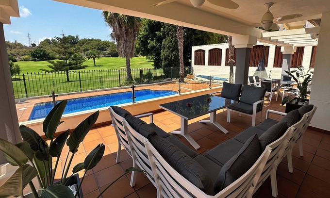 Orihuela Costa House | Unwind at this front-line private luxury villa with panoramic golf and sea views