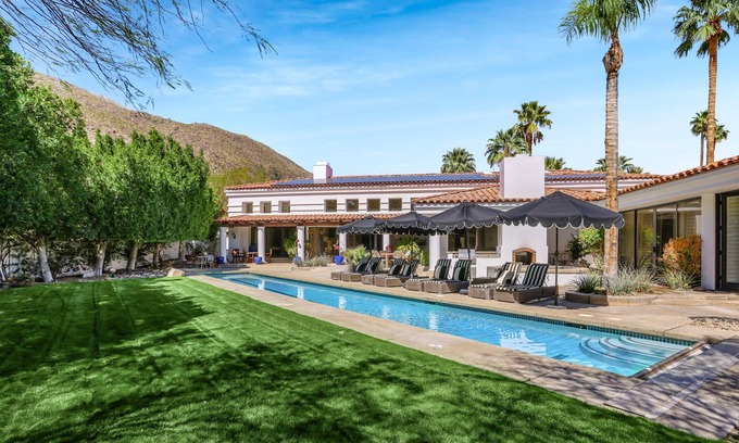 The Mesa House | Upscale home with private pool and hot tub, firepit, room for entertaining