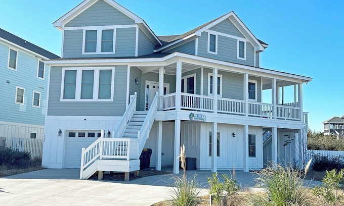 Ocean Hill House | V1207 - Salt Therapy, oceanside, 6 br, 4.5 ba, pool, hot tub, and cabana.