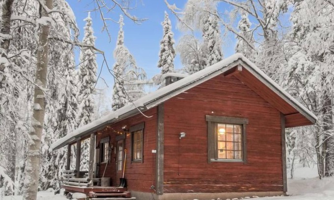 Lampivaara House | Vacation home Riekkola in Sodankylä - 4 persons, 1 bedrooms
